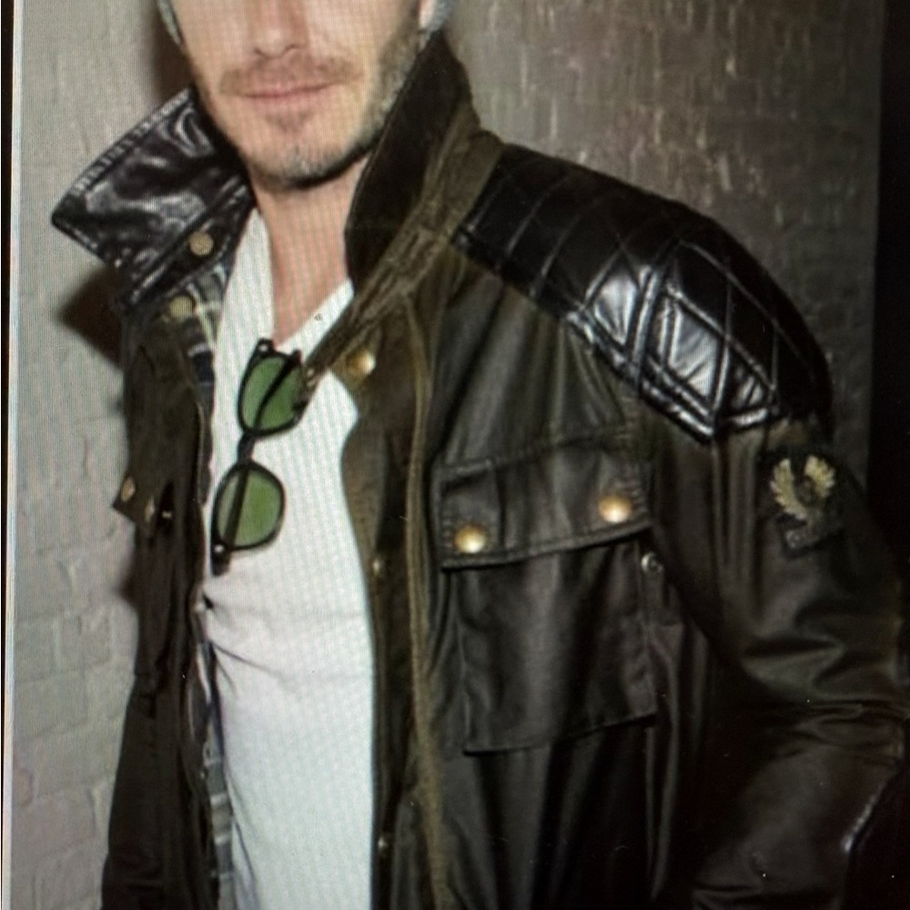 Belstaff, David Beckham trophy Black Leather Jacket brand new, never worn